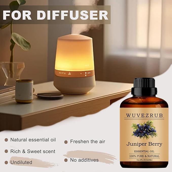 Juniper Berry Essential Oils, 240ML Pure and Natural Essential Oil - Image 5