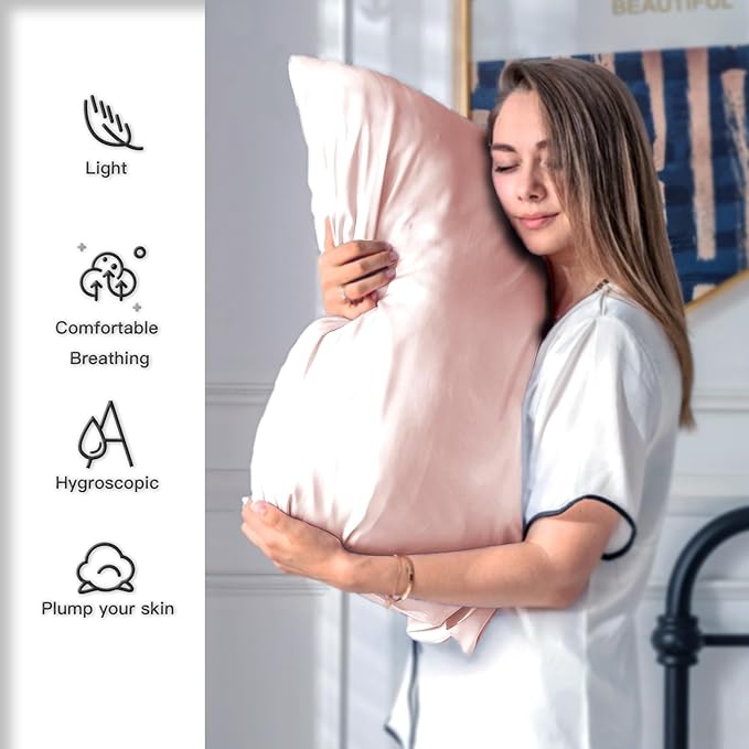 Natural Mulberry Silk Pillowcase - Image 3