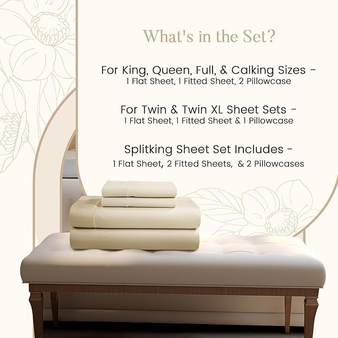 800TC Egyptian Cotton Bedding Sheets & Pillowcases - Image 2
