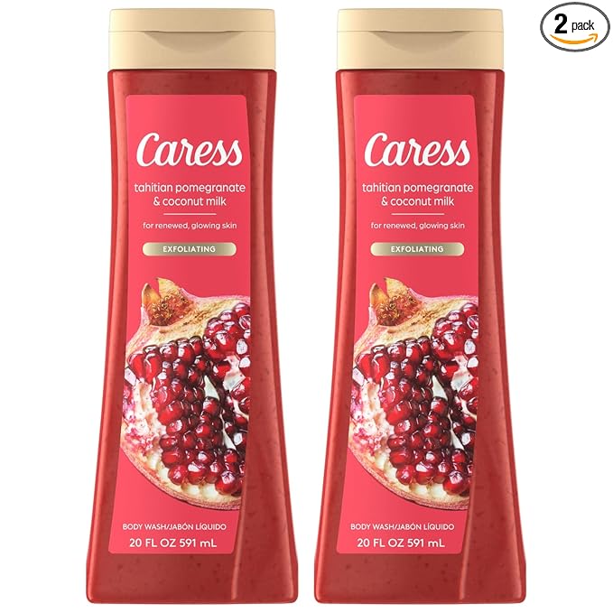 Caress Body Wash, Tahitian Pomegranate & Coconut Milk, Moisturizing Body Wash by Caress