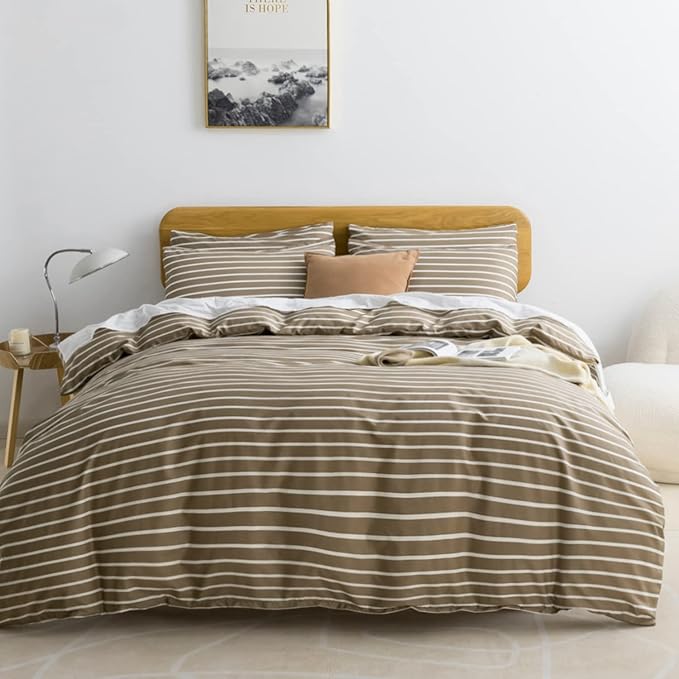 JELLYMONI Full Duvet Cover Set, Cotton Duvet Cover 3 Pieces by JELLYMONI