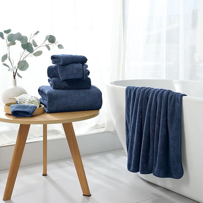 Bath Towel Set 4 Piece Oversized Bath Sheet 35"x70”Extra Large Bath Towel Soft - Image 2