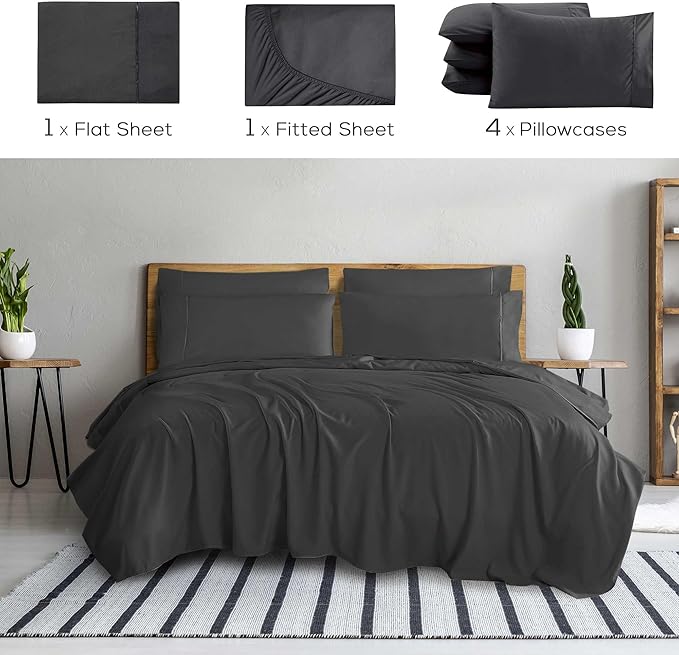 Mueller UltraTemp 6 PC Queen Sheet Set - Image 2