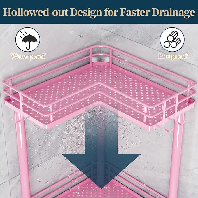 Consumest Corner Shower Caddy Standing - Image 4