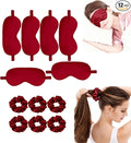 12Pcs Silk Sleep Masks Satin Eye Mask Silky Eyes Cover Blindfold Eyeshade Hair by WJingYiJia