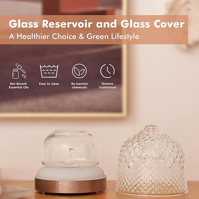 200ml Glass Reservoir Essential Oil Diffuser - Image 2