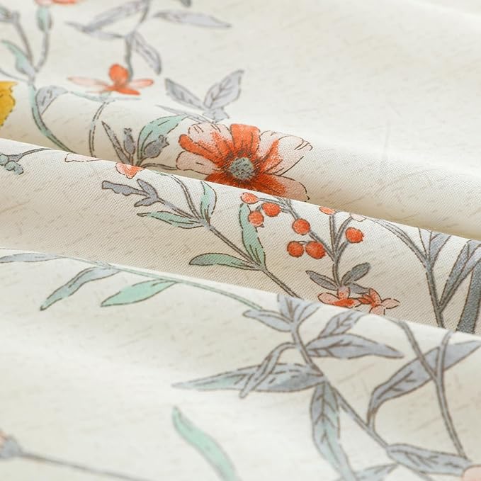 OAITE Duvet Cover Set King Size Floral Pattern Ultra Soft 100% Cotton Duvet - Image 6