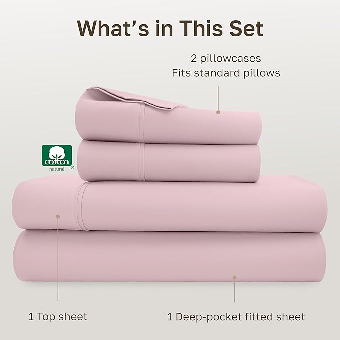 California Design Den Soft Full Size 100% Cotton Sheet Sets, 400 Thread Count - Image 4