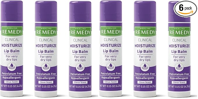 Medline Remedy Clinical Lip Balm, Citrus Scent, Moisturizing, Nutrient Rich by MedlineRemedy