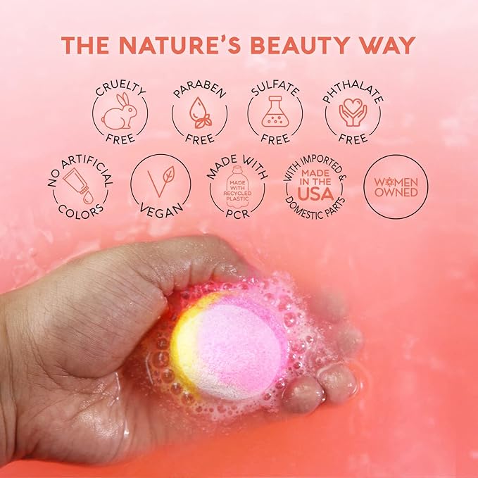 Nature's Beauty Dreamsicle Bath Bomb Gift Set Multi-Pack - Image 5
