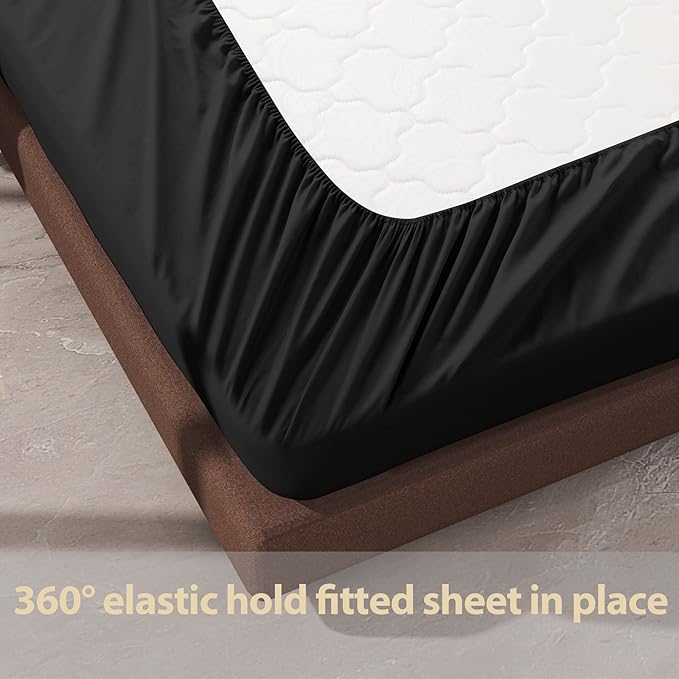 2-Pack 100% Egyptian Cotton Fitted Sheet TwinXL Size, 600 Thread Count Cotton - Image 7