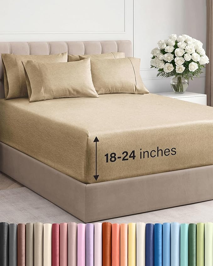 Extra Deep Cal King Sheet Set by CGKUnlimited
