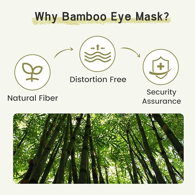 2pcs 100% Handmade Bamboo Sleeping Eye Mask - Image 4