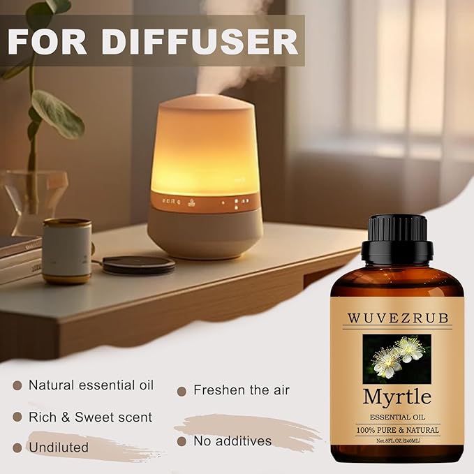 Myrtle Essential Oils, 240ML Pure and Natural Essential Oil - Image 5
