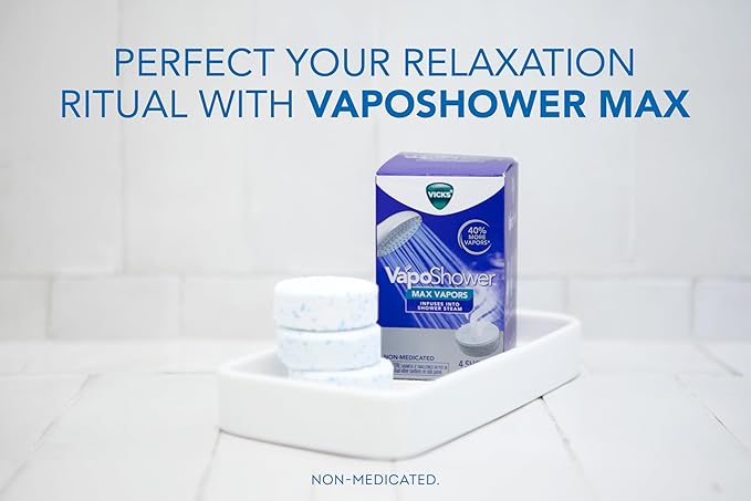 Vicks VapoShower Max Tablets, Non-Medicated Eucalyptus Shower Steamer Tablets - Image 2