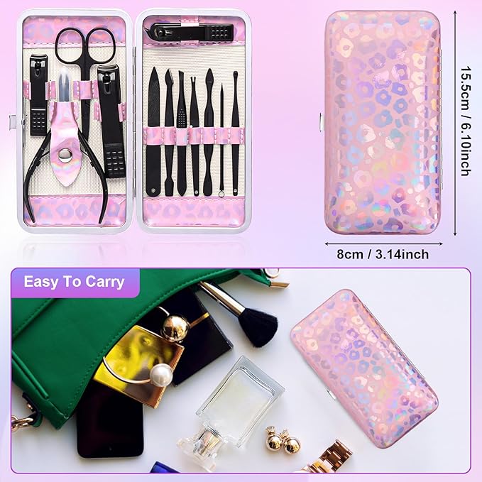ANRUI Manicure Kit Nail Clippers Set Pedicure Kit, 12 Pieces Professional - Image 6