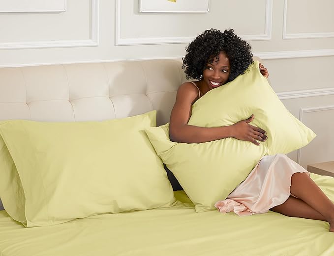 Sunflower King Pillowcases Set of 2, 100% Cotton King Size Pillow Cases 2 - Image 3