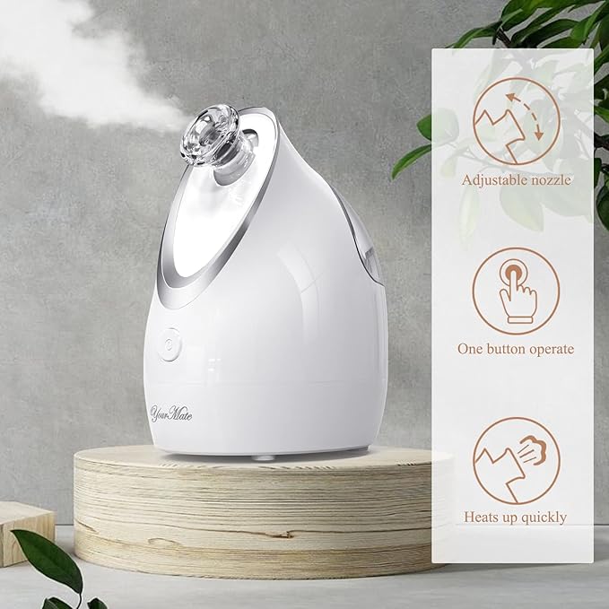 YourMate Facial Steamer Nano Ionic Face Steamer, Adjustable Nozzle - Image 3