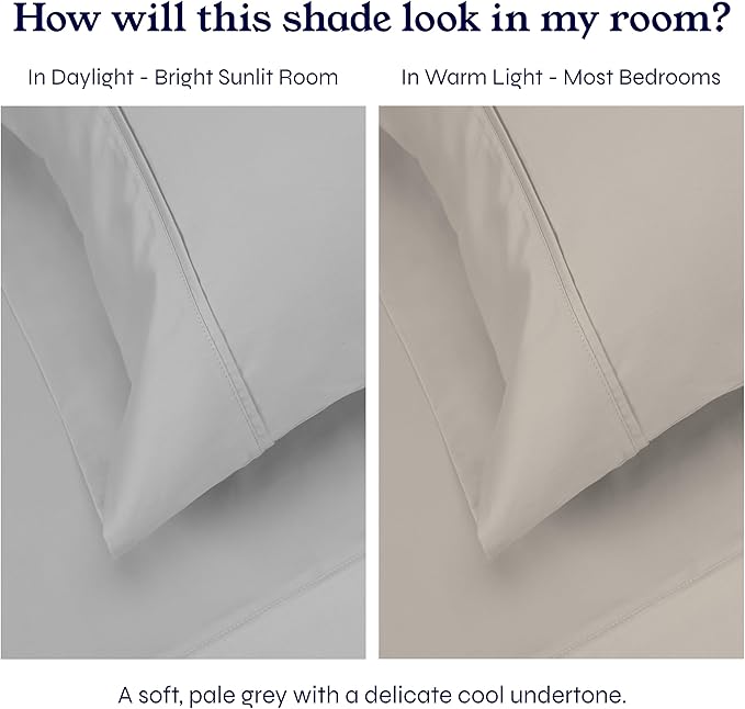 2 Twin XL Fitted Sheets, 400 Thread Count Twin XL Fitted Sheet 100% Cotton - Image 5
