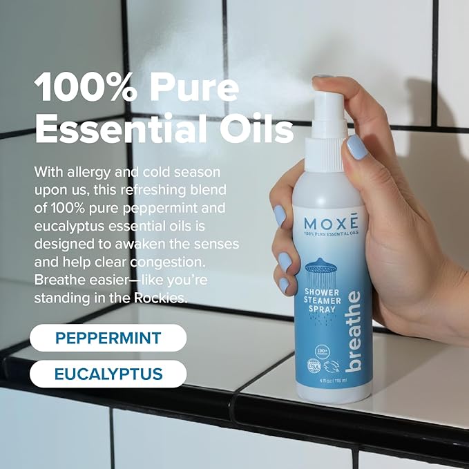 MOXE Shower Mist, Spa Steam Spray, Certified Natural Essential Oils, - Image 5