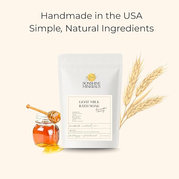 Goat Milk Bath Soak with Colloidal Oatmeal & Honey - Image 8