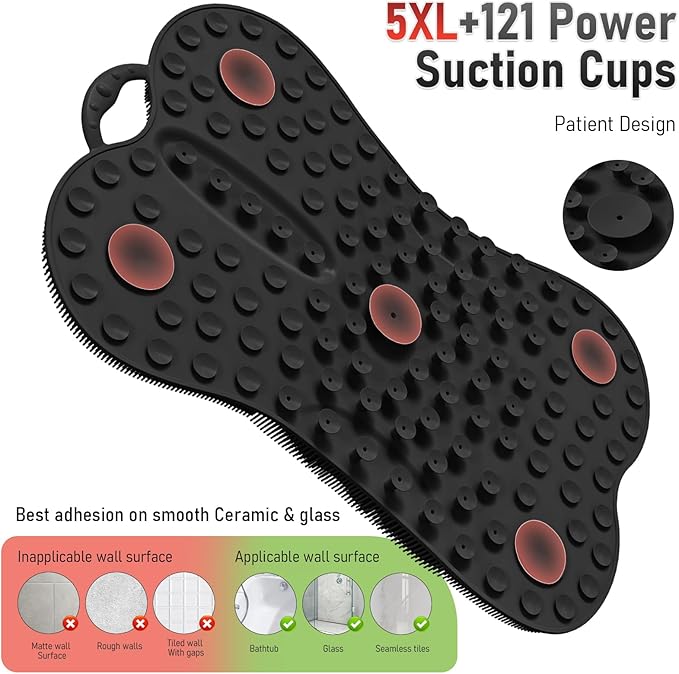Back Scrubber Shower Bathtub Tub Body Bath Cushion Back Lumbar Support - Image 7