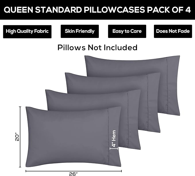 Utopia Bedding Standard Pillow Cases - Image 3