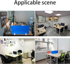 Jhanw Desk Divider Clamp For 1/8" To 0.51" Panel, Adjustable Desk Partition Clamp For 0.32" To 2.04" Desktop, Standing Desk Accessories For Desk Privacy Folders, White Sneeze Guard Holder 6-pack