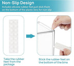 Vtopmart 7.6" H Clear Stackable Storage Drawers, 2 Pack Plastic Organizers Bins for Skincare, Cosmetics,Beauty Supplies,Ideal for Vanity, Bathroom,Kitchen Countertop,Cabinet Organization