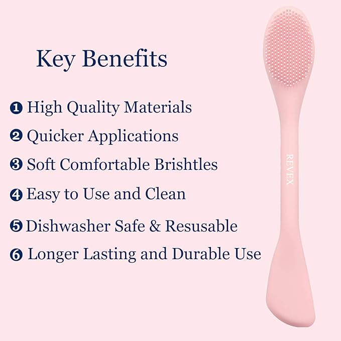 REVEX Silicone Face Mask Applicator, Face Scrubber, Exfoliating Pore Scrubber - Image 2