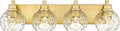 Bathroom Light Fixtures Over Mirror, 4-Light Modern Sconces Wall Lighting by Metwet