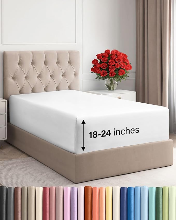 Extra Deep Twin Fitted Sheet by CGKUnlimited
