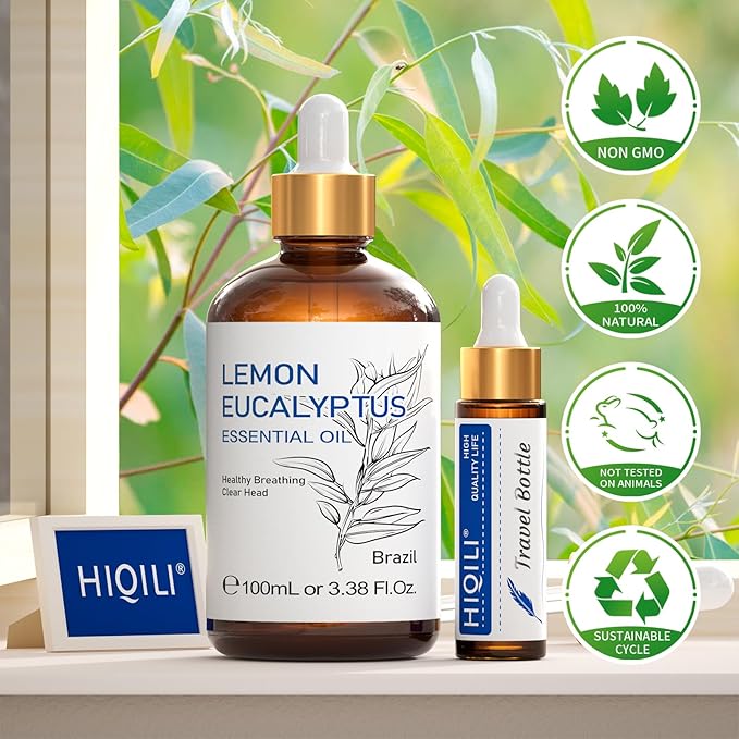 HIQILI Lemon Eucalyptus Oil, for Spary, 100% Pure Natural - Image 8