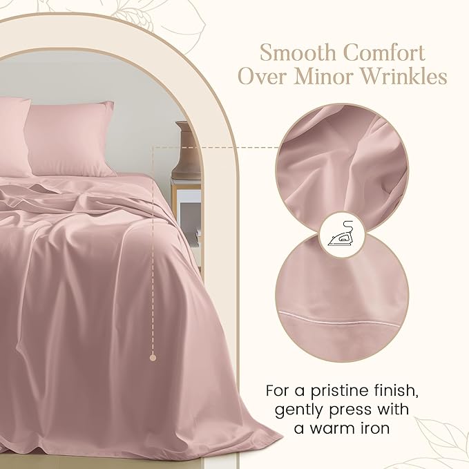 100% Cotton Sheets For Sateen Weave Twin Bed, 800TC Fully Elasticated Twin - Image 4