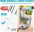 Sealegend 47-Piece 40-Feet Dryer Vent Cleaner Kit, Dryer Cleaning Tools, Omnidirectional Dryer Lint Vacuum Attachment, Dryer Vent Brush, Universal Vacuum & Dryer Adapters (Blue)