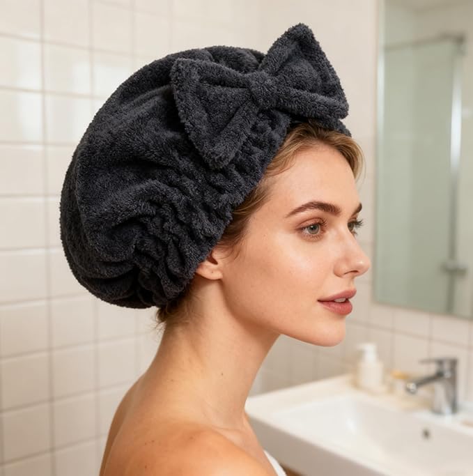 HOPESHINE Microfiber Hair Towel Cap - Image 6