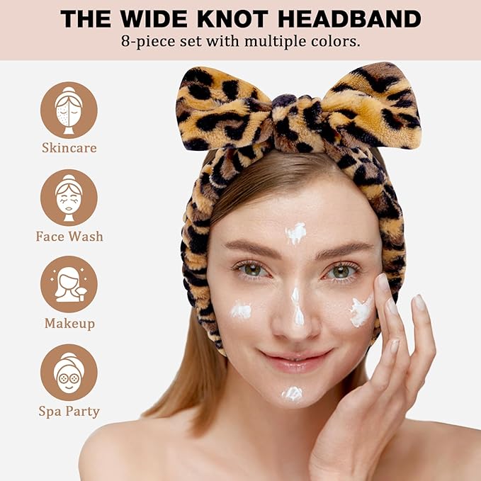 YOOVR 8pcs Spa Headband, Mothers Day Gifts Bulk, Stocking Stuffers - Image 6