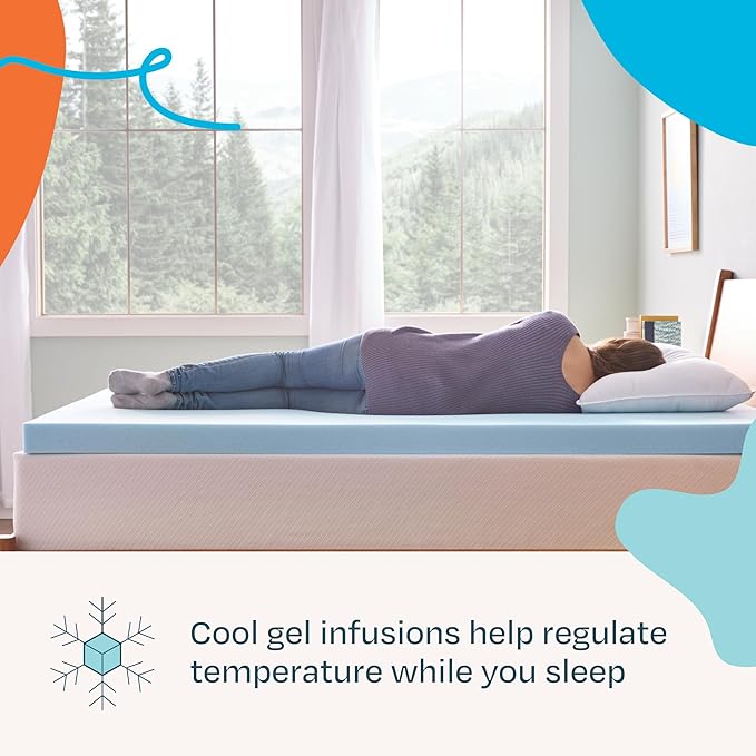 Linenspa Memory Foam Mattress Topper, King Size - Image 2