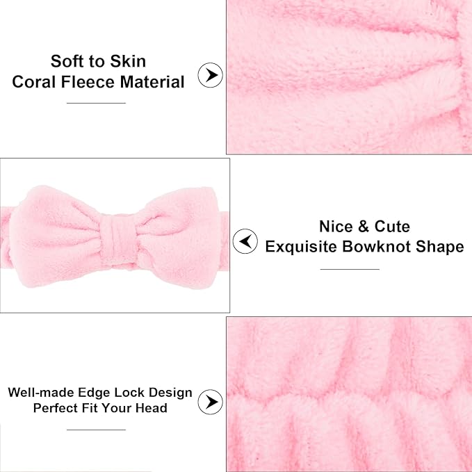 Casoty 12 Pcs Hair Makeup Headbands, Spa Headband - Image 7
