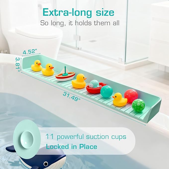 31.5" Bathtub Splash Guard for Kids & Toddlers - Image 2