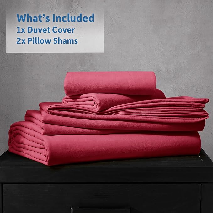 Nestl Burgundy Red California King Duvet Cover Sets - Image 9