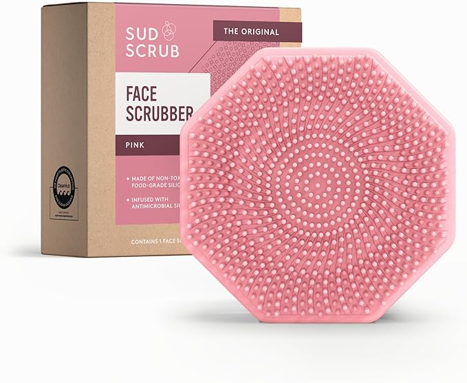 Sud Scrub® Antimicrobial Silicone Face Scrubber, 1 Pack, Gentle Face Exfoliator by SudScrub