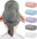 HOMEXCEL 5 Pack Microfiber Hair Towels by HOMEXCEL