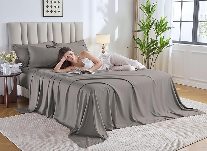 King Sheets by Pure Bamboo, Genuine 100% Organic Viscose Derived from Bamboo - Image 2