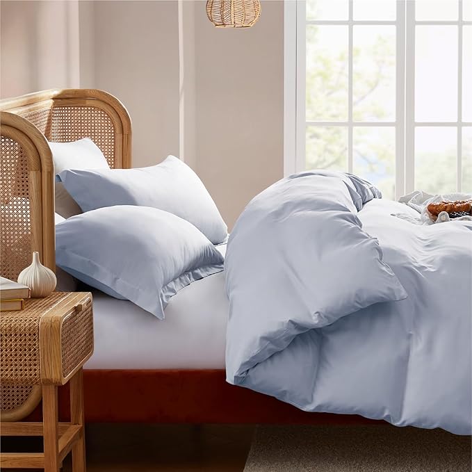 Nestl Ice Blue California King Duvet Cover Sets - Image 7