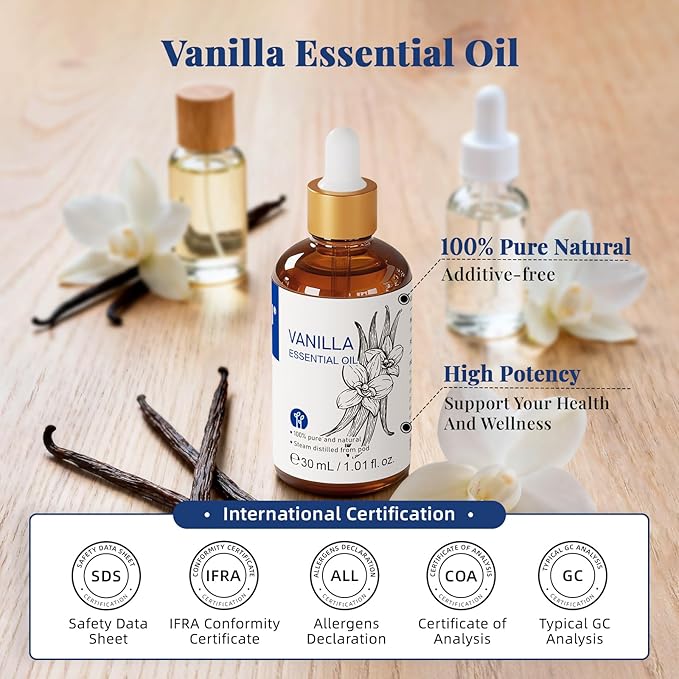 HIQILI Vanilla Essential Oil, 100% Pure Natural, Beginner-Friendly - Image 7