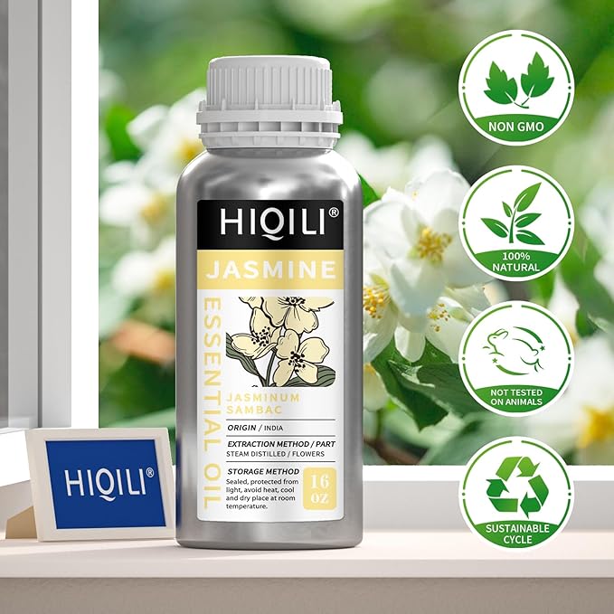 HIQILI 16 Fl Oz Jasmine Essential Oil, 100% Pure Natural - Image 7