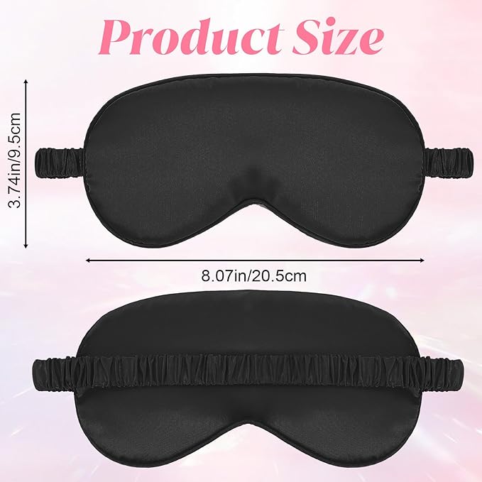 Silk Sleep Eye Mask 4 Pack Mulberry Silk Sleep Mask Eye Cover Blindfold - Image 2