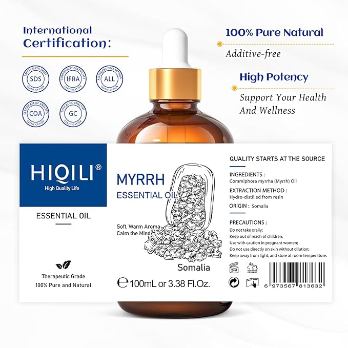 HIQILI 100ML Myrrh Essential Oil - Image 7
