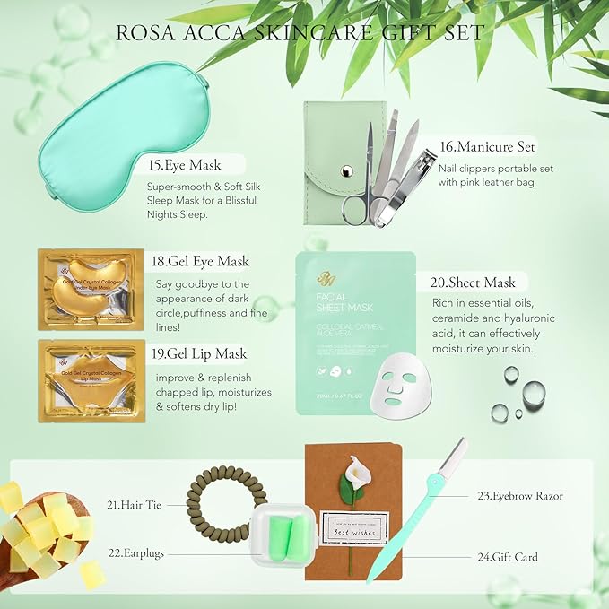 30 Pcs Mother's Day Gift for Mom, Facial Skin Care Set for Men & Women - Image 4